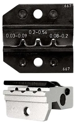 Immagine prodotto di 624 667 3 01 Rennsteig Werkzeuge GmbH: Insert per crimpatura per connettori D-Sub, per cavi con sezione da 0,03 mm² a 0,56 mm² - 1 pezzo