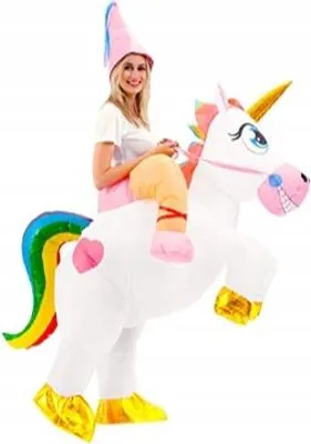 Image de Korbi Déguisement Gonflable Licorne pour Halloween et Cosplay