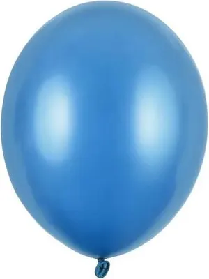 Produktbild von 10 Stk. Luftballon Ø30cm "Uni Metallic" | Karribisch Blau