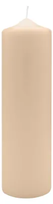 Produktbild von Spitzkopf Stumpen Kerzen Champagner 25 x Ø 7 cm, 6 Stück