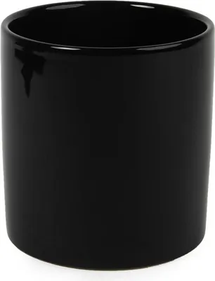 Obrázek produktu pro Keramický obal na květináč černý 8 cm