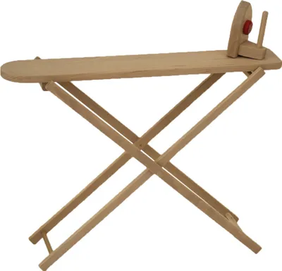Produktbild von Bügelbrett und Bügeleisen aus Holz