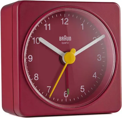 Produktbild von Budzik kwarcowy Braun BC 02 R czerwony