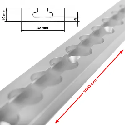Produktbild von Airline Schiene, eckig Standard, 100 cm
