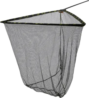 A fishing net against a white background.