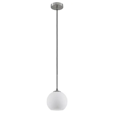 Produktbild von Lindby Hängelampe Jurian, nickel/opal, Ø 20 cm, Glas, E27