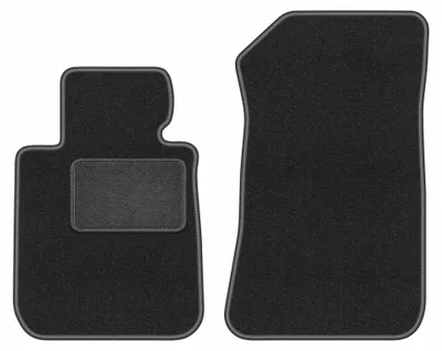 Immagine prodotto di Tappetini anteriori in moquette per BMW 1 E88 2008-2014 (cabrio) – 2 pezzi, grigio grafite, su misura – Wielganizator LUX