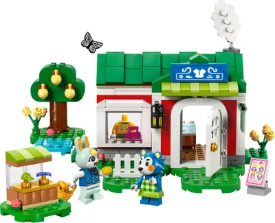 Image de LEGO Animal Crossing L'atelier des sœurs couturières, kit de construction pour jeux de rôle créatifs, cadeau pour filles, garçons et fans du jeu vidéo à partir de 6 ans, kit de jeu d'aventure 77055