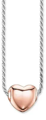 Produktbild von Thomas Sabo Damen Halskette mit Anhänger- Roséherz 925 Sterlingsilber - KT0052-415-12-L45
