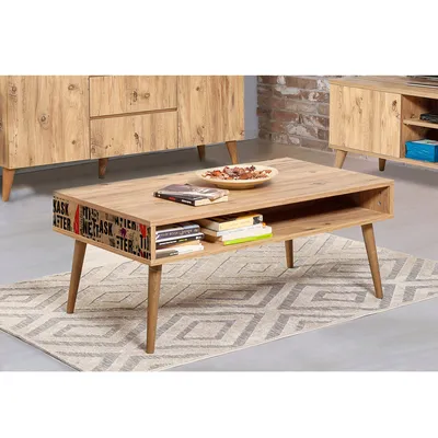 Zdjęcie produktu dla Skye Decor, Viva - 766, stolik kawowy, sosna atlantycka, 100% PŁYTA POWLEKANA MELAMINĄ, 110 x 60 x 45 cm