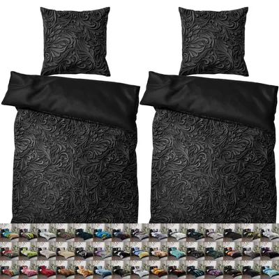 Produktbild von SANILO® Bettwäsche 135x200 cm, 100% feinste Baumwolle, 4-teilig, Bettbezug, Kissenbezug 80x80cm - Floral