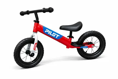 Image de Pilot Bike, draisienne 12 pouces pour enfants, sans pédales, pour garçons et filles à partir de 2 ans, rouge
