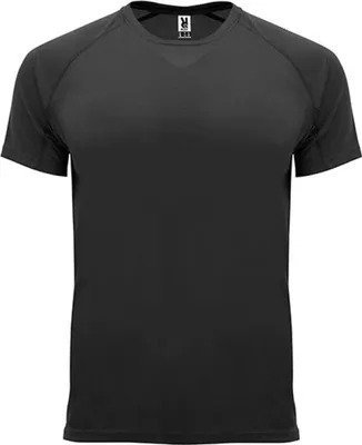 Image de Roly Sport CA0407 | T-shirt à manches raglan Bahreïn - Couleur : Black 02 - Taille : XL