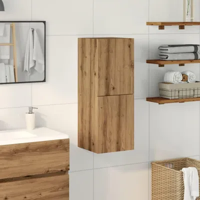 Obrázek produktu pro vidaXL Koupelnová nástěnná skříňka Artisan dub 30x30x80 cm materiál na bázi dřeva