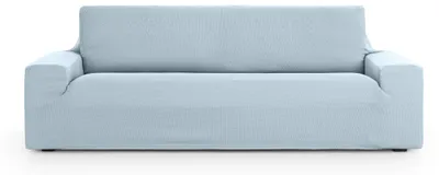 Elastische Bankovertrek 4-Sitzer, Blau, 240x70x110 cm