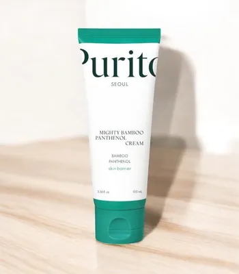 Produktbild von PURITO Mighty Bamboo Panthenol Cream – Intensive Feuchtigkeitsversorgung und Beruhigung der Haut mit Bambus und Panthenol für alle Hauttypen - 100 ml