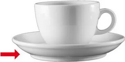 Produktbild von 6x Kaffeeuntertasse 14,5 cm Kaffeeservice, Kaffeebecher