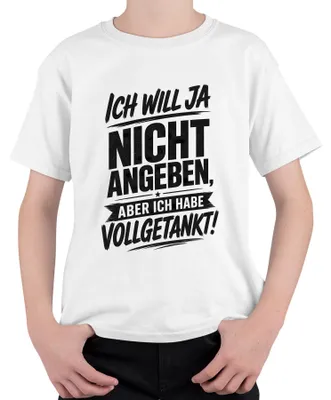 Obrázok produktu pre Chcel by som sa pochváliť, ale mám tričko s nápisom "Statement Sarkasmus Reich Kinder", biele, veľkosť 140