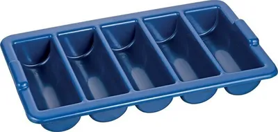 Produktbild von Besteckbehälter CATERADO, 5 Mulden, PP-Kunststoff, dunkelblau