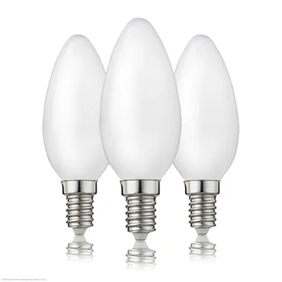 Produktbild von LED Birne Glühlampe Leuchtmittel C35 Lampe E14 Warmweiß 2700 K 2 W klar 3er Set