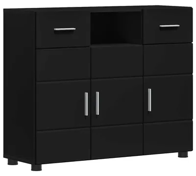 Obrázek produktu pro vidaXL Dřevěná skříňka černá 88,5 x 30,5 x 73 cm materiál na bázi dřeva