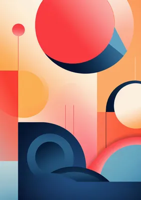 Produktbild von Plakat 29,7x42cm Geometrische Träume