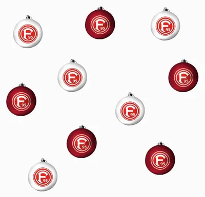 Produktbild von Fortuna Düsseldorf Christbaumkugeln 10er-Set