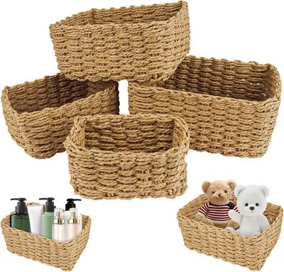 Produktbild von Famanu Aufbewahrungskorb Set, 4-teilig für Bad, Küche und Wohnzimmer
