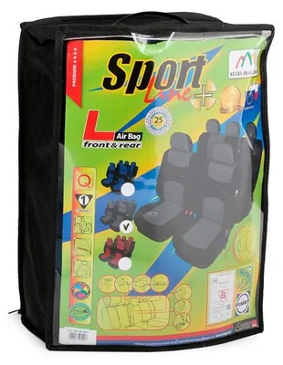 Produktbild von KEGEL Auto Sitzschonbezug Sitzbezüge Set Vorne und Hinten Polyester Grau Schwarz