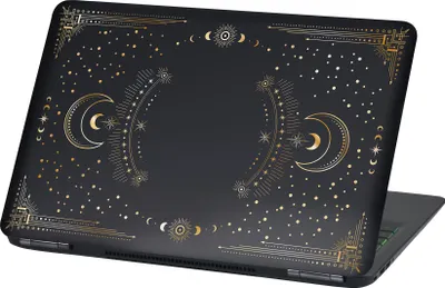 Produktbild von Premium Laptop Universal Folien Cover – Matt, Kratzfest & Rückstandslos entfernbar LP97 Mandala 17 Zoll 28x43cm
