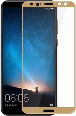 Produktbild von Flexibles gehärtetes 3D-Glas für Huawei Mate 10 - Gold KP26831