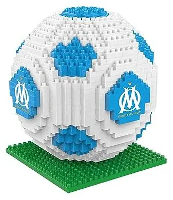 Productafbeelding van FOCO. Officieel gelicenseerd product. Olympique de Marseille. BRXLZ-stenen. 3D-voetbal