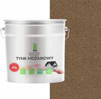 Immagine prodotto di Intonaco mosaico marrone in resina sintetica, classe 1, resistente al gelo, 7 kg