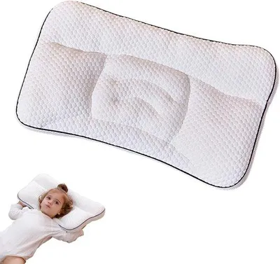 Obrázek produktu pro VHV - Polštář pro děti - Prodyšný polštář do ložnice, rozměry 50 x 30 x 6 cm - Bílý - Pro děti