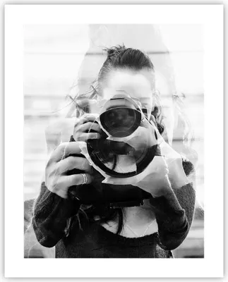 Produktbild von Poster - Poster ohne Rahmen - Fotograf Schwarzweiß Doppel - 40x50 cm - Wand Bild - Wanddeko - Wandbilder - Kunstposter - Wandposter - Bilder - Kunstdruck - Wanddekoration - Wandbild - P2XPA40x50-4586