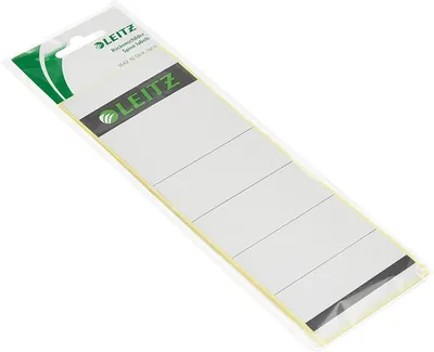 Produktbild von Leitz Ordneretikett 16420085 kurz/breit Papier grau 10 St./Pack.