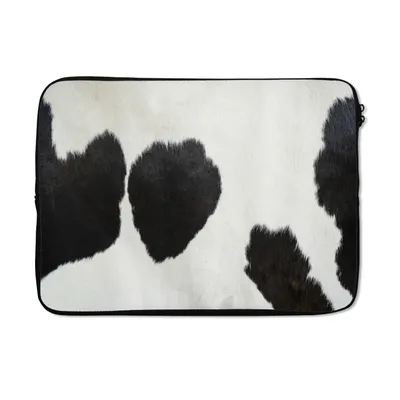 Produktbild von MuchoWow® Laptop Hülle 13 Zoll Tiermuster - Kühe - Pelz Laptoptasche - Laptophülle - Sleeve - Rundumschutz