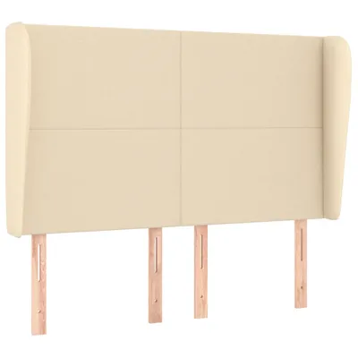 Produktbild von vidaXL Kopfteil mit Ohren Creme 147x23x118/128 cm Stoff
