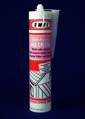 Produktbild von Emfimastic MS60 EMFI Polymere Spachtelmasse - Cristal Plus - 290 ml Kartusche - MC029BE001