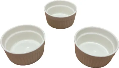 Obrázek produktu pro Sada tří servírovacích misek na salát/omáčky/svačiny Excellent Houseware, porcelán, 10x4,5 cm, bílá