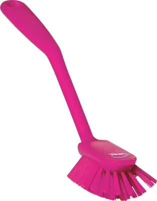 Produktbild von VIKAN Spülbürste mit Kratzkante, medium vollständig HACCP konform 1-pink