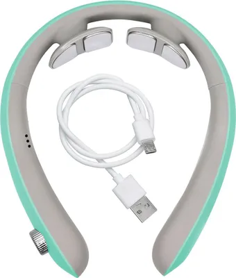 Immagine prodotto di BEPER P302MAS100 Dispositivo per massaggio cervicale con 6 modalità e intensità regolabile - Ricaricabile con porta USB e funzione di riscaldamento