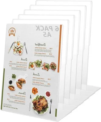 Obrázek produktu pro Stojan A5 – Nastavitelný stojan formátu A5 určený pro reklamu, dokumenty a prezentace v kavárnách, restauracích a kancelářích
