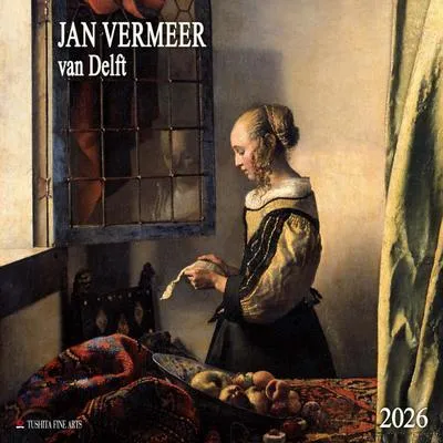 Produktbild von Jan Vermeer van Delft Wandkalender 2026, 16 Monate, 30x30 cm (geöffnet 30x60 cm)
