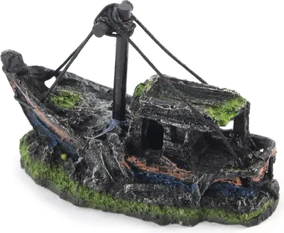 Produktbild von Harz Aquarium Künstliche Hochsimulation Schiffwrack Dekoration Hau