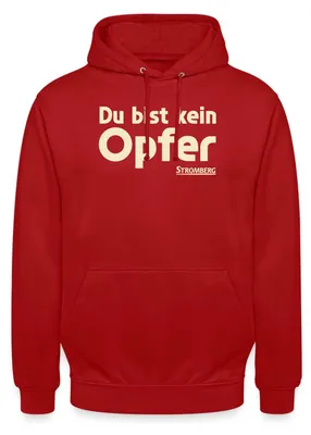 Produktbild von Spreadshirt Stromberg Mit Spruch Du Bist Kein Opfer Uni Hoodie, M, Rot