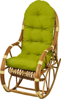 A rocking chair cushion set on a white background.
