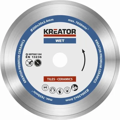 Immagine prodotto di Dischi diamantati per il taglio di piastrelle, disco per il taglio di piastrelle in Vetroceramica, 1 disco 200 mm x 25,4 mm x 2,4 mm