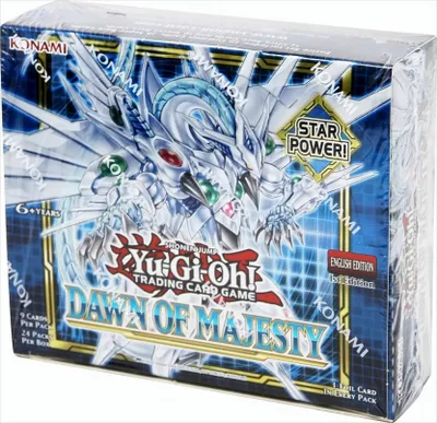 A product box for a trading card game.