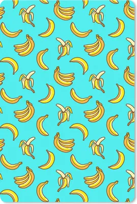 Produktbild von MuchoWow® Mauspad Mousepad Design - Banane - Frucht - Muster 18x27 cm - Mousepads - Maus Mat - Pad - Mausunterlage